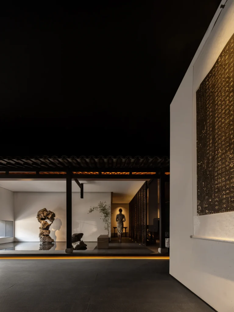HOMESEE Qingyue Pavilion Teahouse Interior Design restaurant interior case image 05