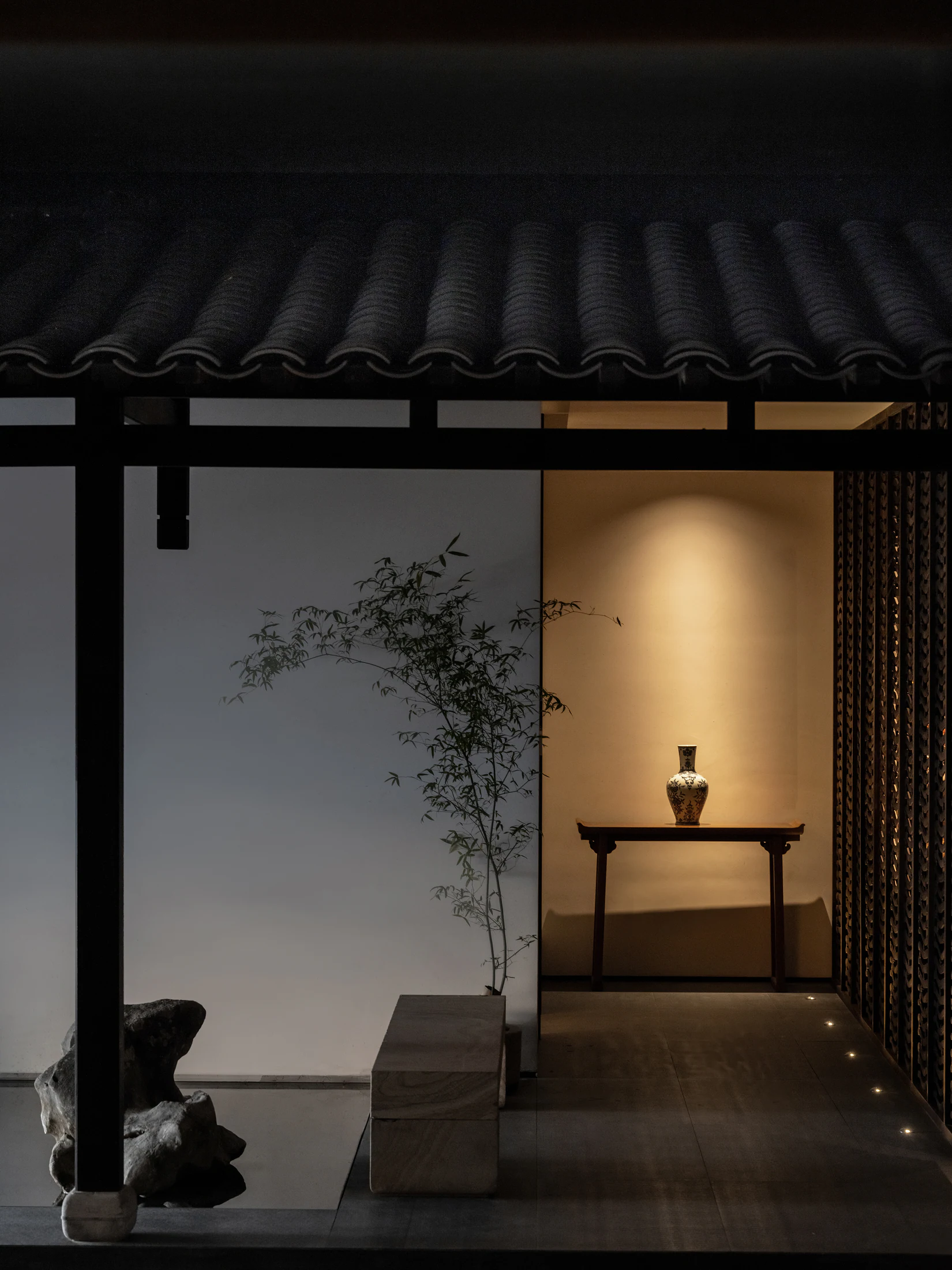 HOMESEE Qingyue Pavilion Teahouse Interior Design restaurant interior case image 08