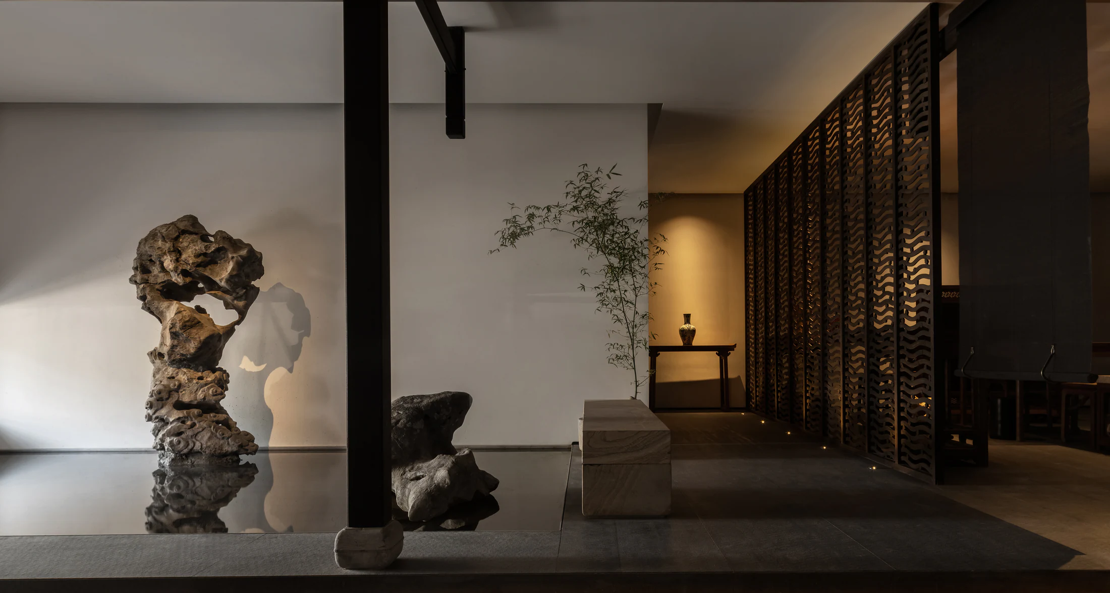 HOMESEE Qingyue Pavilion Teahouse Interior Design restaurant interior case image 10