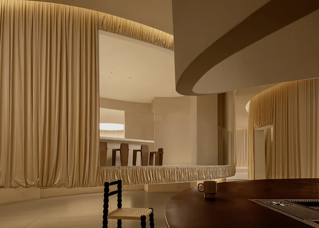 HOMESEE Yexiaoxiao Tea Space Interior Design restaurant interior case image 02