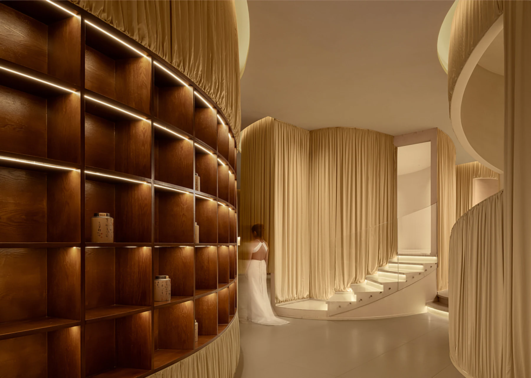 HOMESEE Yexiaoxiao Tea Space Interior Design restaurant interior case image 06