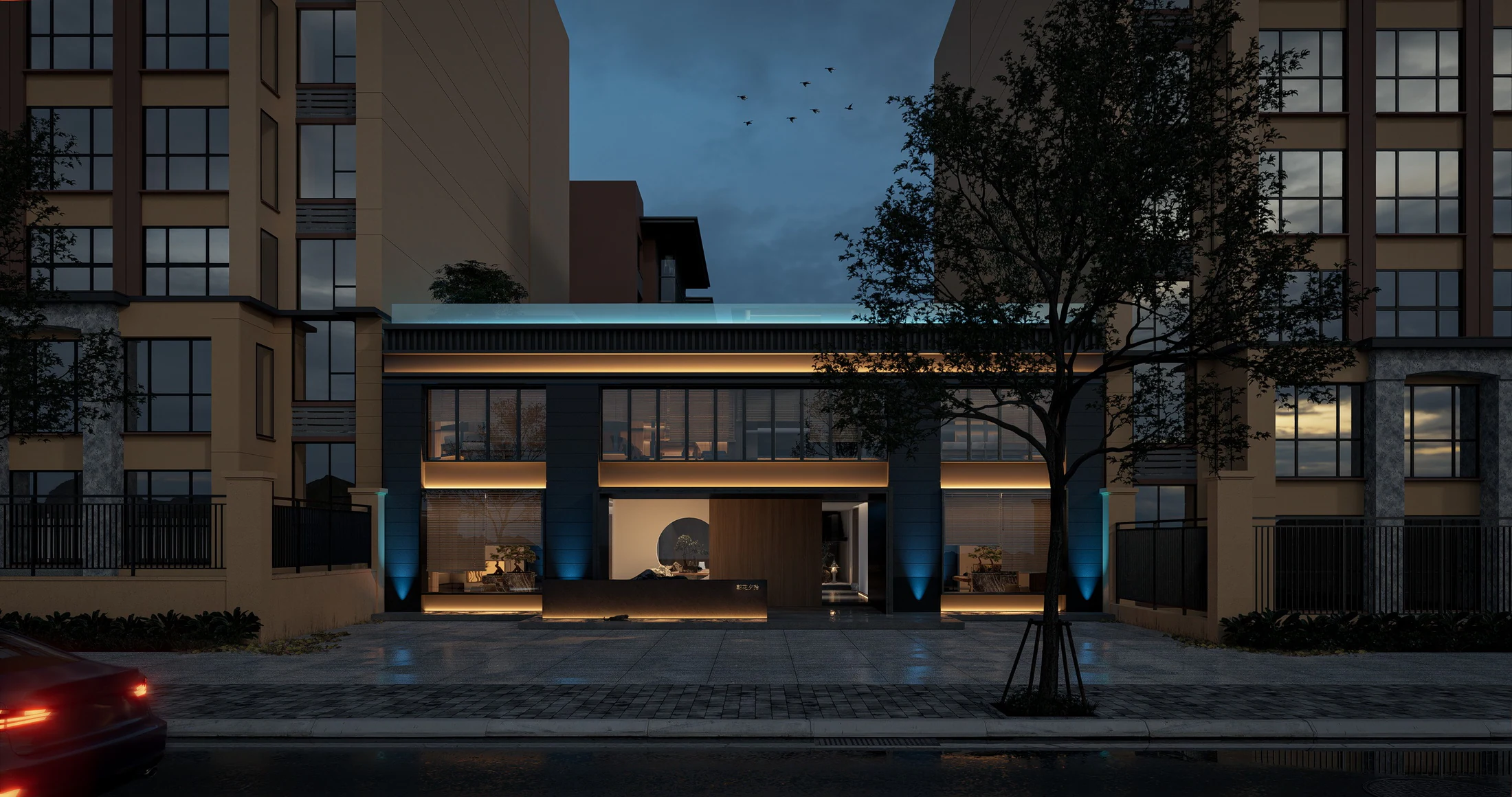 HOMESEE Morning Flower Private Tea Room Interior Design restaurant interior case image 02