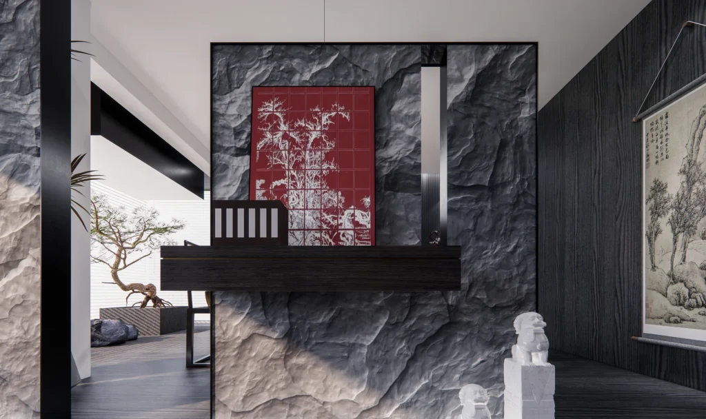 HOMESEE Private Tea Room Renovation Interior Design restaurant interior case image 02