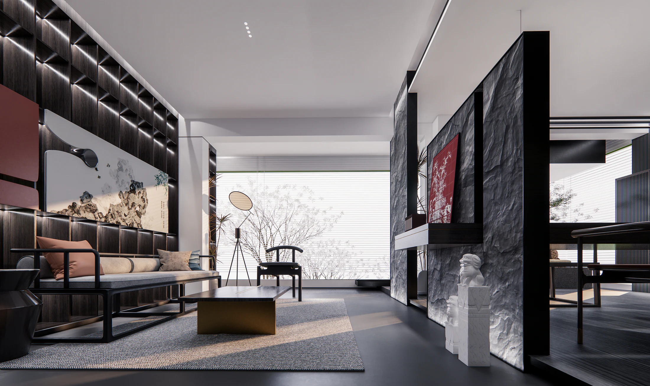 HOMESEE Private Tea Room Renovation Interior Design restaurant interior case image 03
