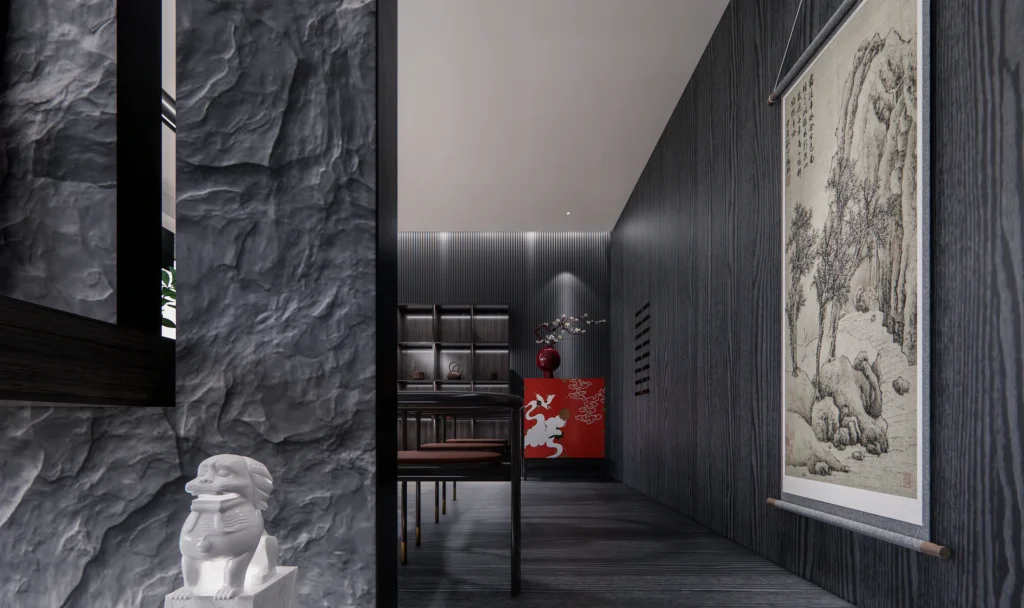 HOMESEE Private Tea Room Renovation Interior Design restaurant interior case image 07