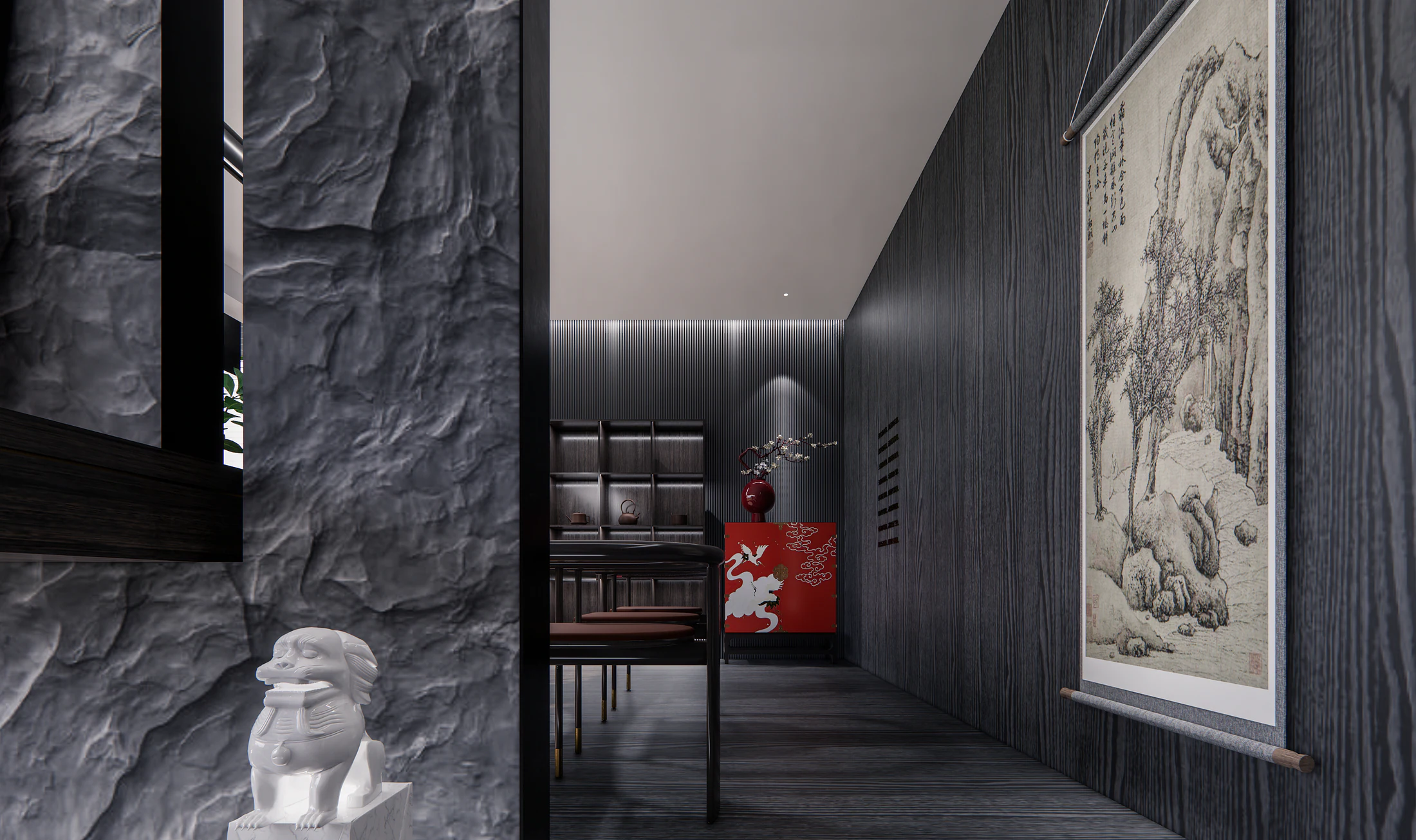 HOMESEE Private Tea Room Renovation Interior Design restaurant interior case image 07