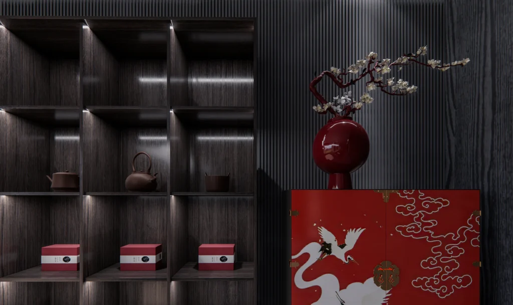 HOMESEE Private Tea Room Renovation Interior Design restaurant interior case image 09