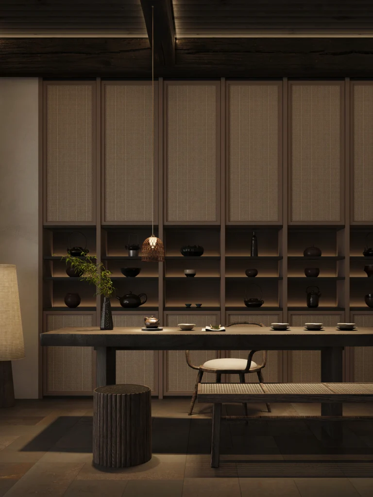 HOMESEE Fujian Youjian Tea Room Interior Design restaurant interior case image 08
