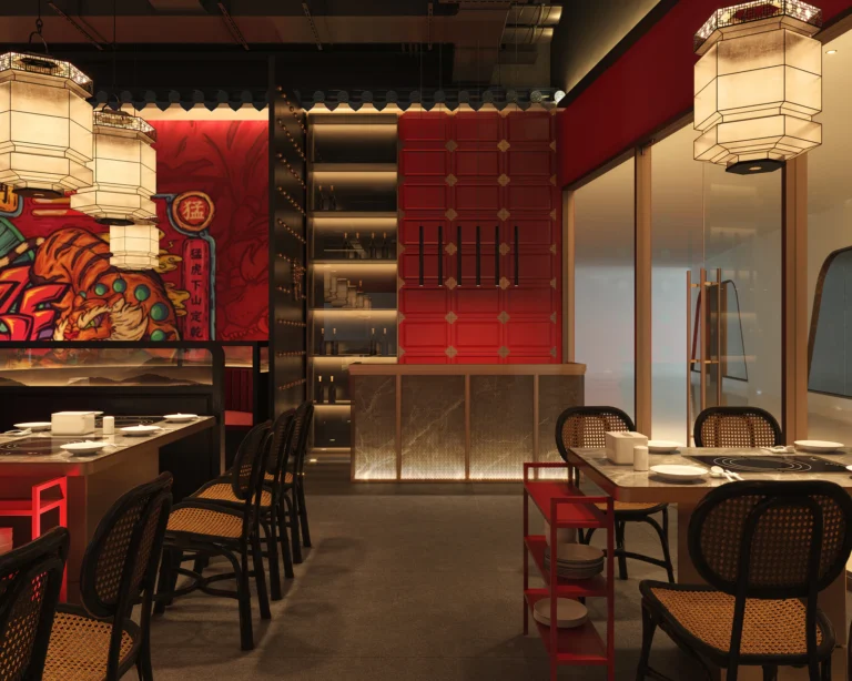 HOMESEE Chinese Trend Hot Pot Restaurant Interior Design
