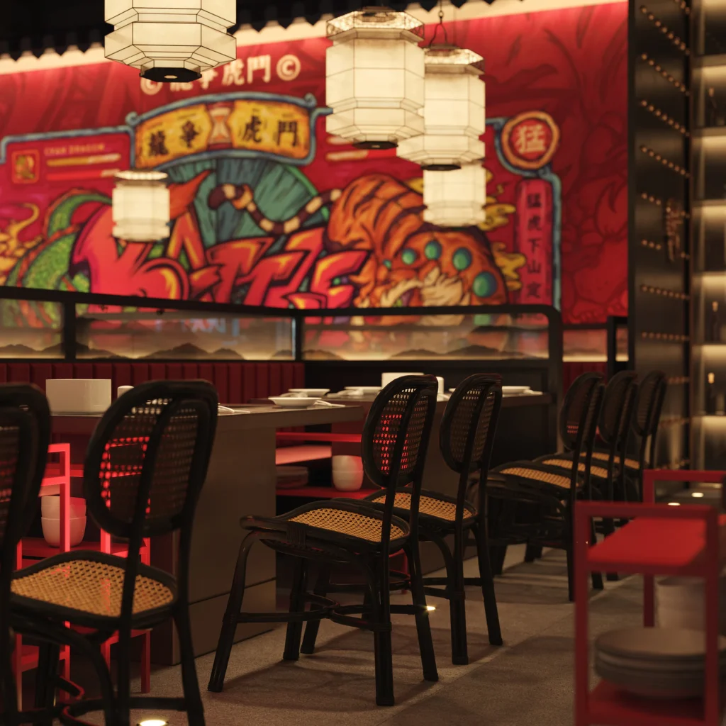 HOMESEE Chinese Trend Hot Pot Restaurant Interior Design restaurant interior case image 08