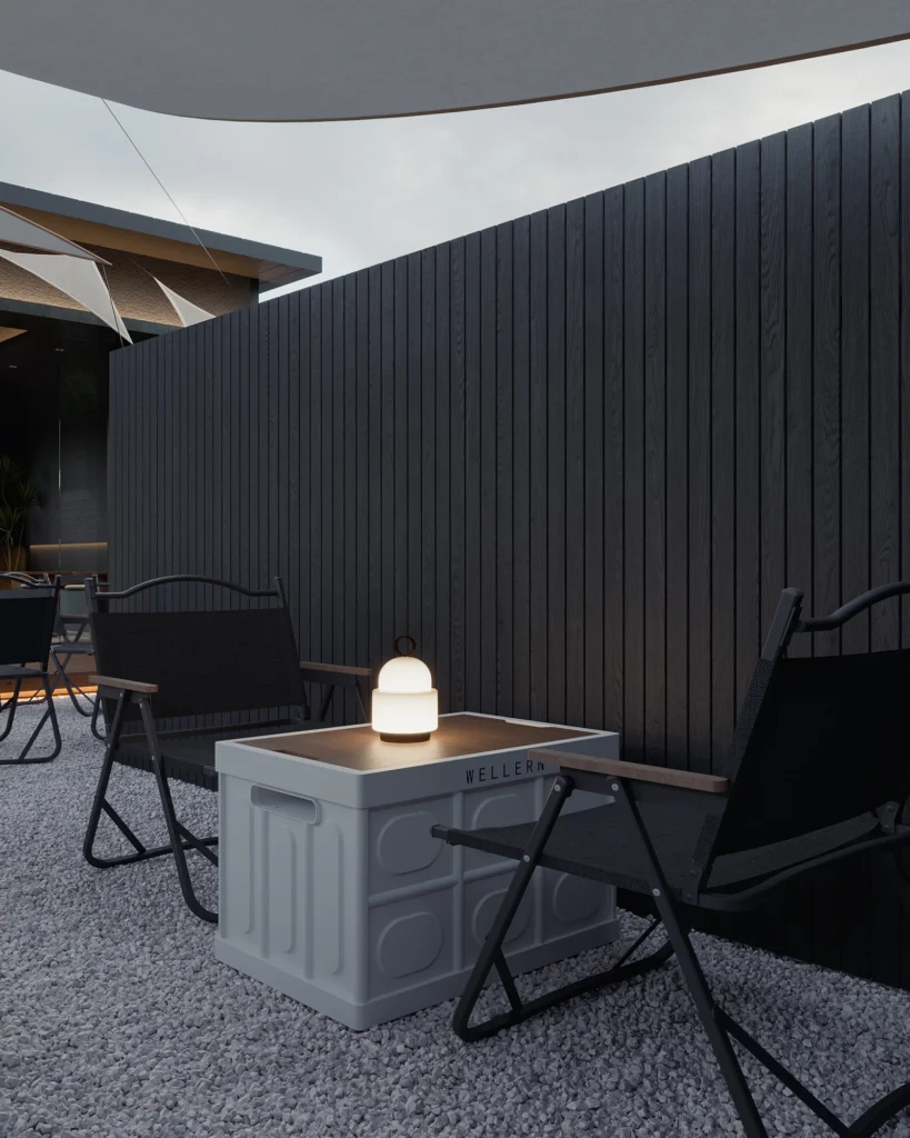 HOMESEE Cafe And Camping Space Interior Design restaurant interior case image 02