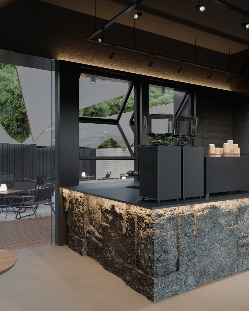 HOMESEE Cafe And Camping Space Interior Design restaurant interior case image 04