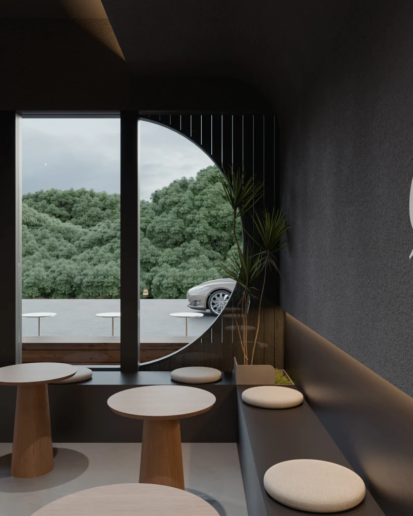 HOMESEE Cafe And Camping Space Interior Design restaurant interior case image 06