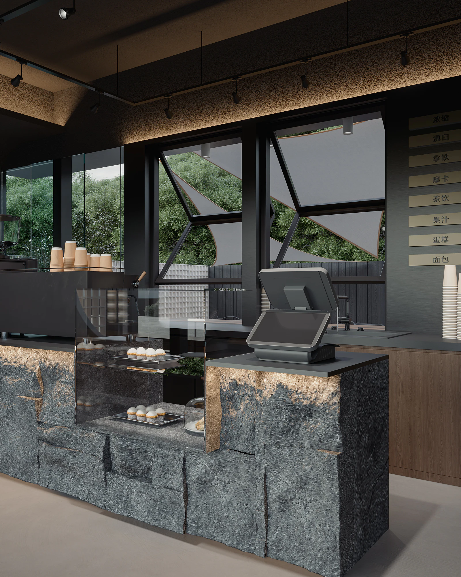 HOMESEE Cafe And Camping Space Interior Design restaurant interior case image 07