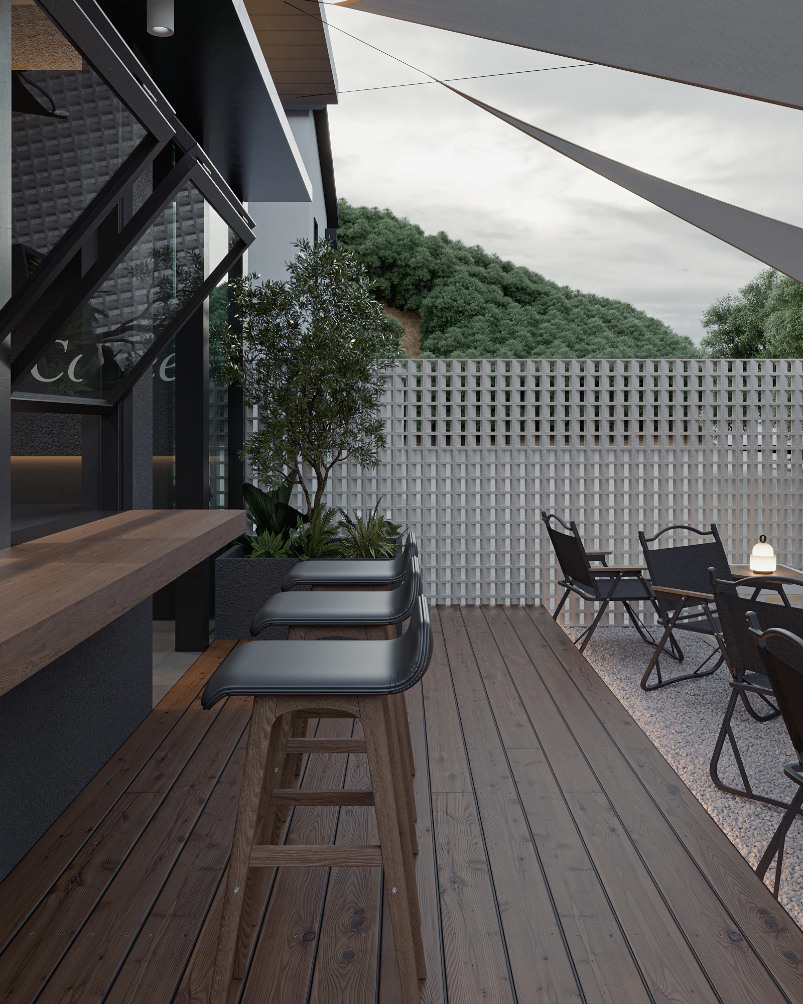 HOMESEE Cafe And Camping Space Interior Design restaurant interior case image 09