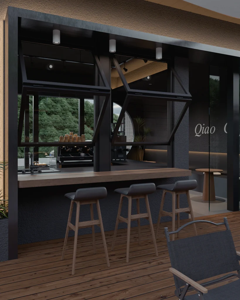 HOMESEE Cafe And Camping Space Interior Design restaurant interior case image 10