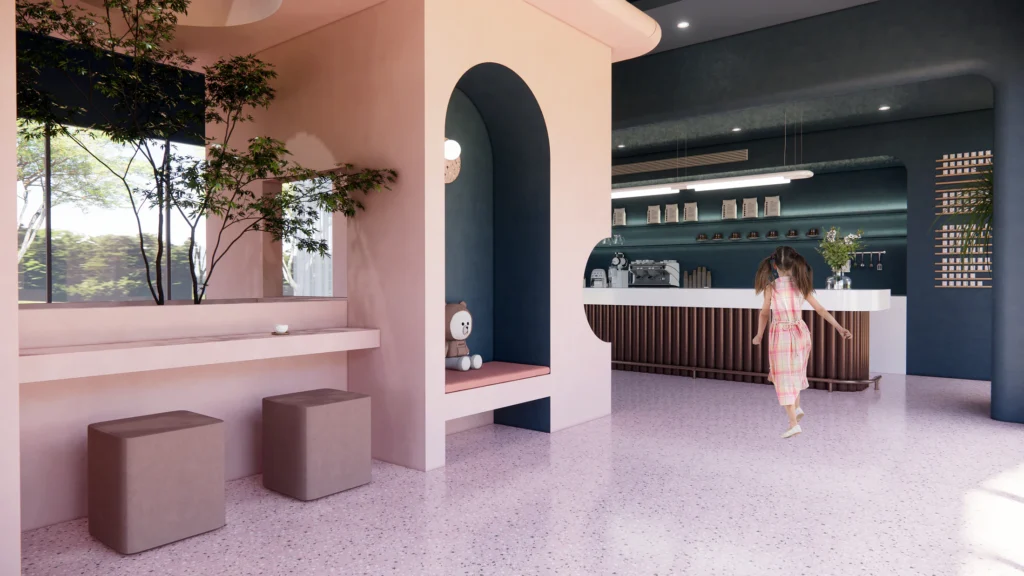HOMESEE Coffee Bar Space Interior Design