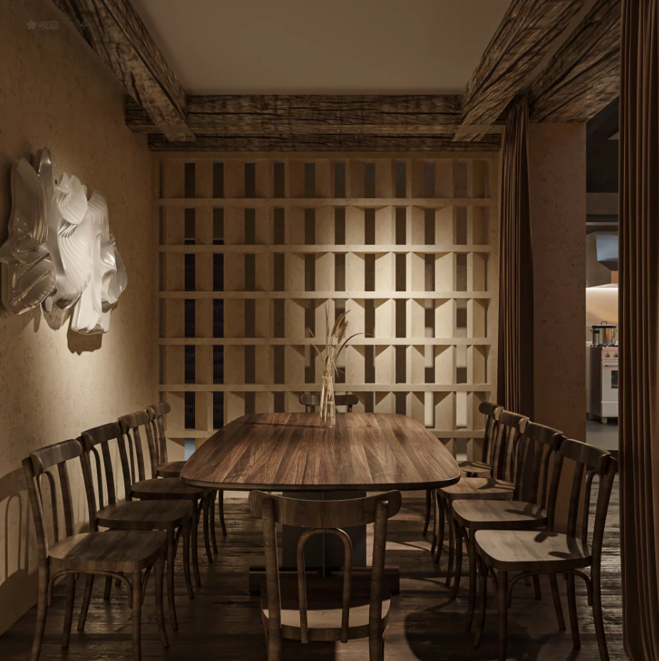HOMESEE Dark Tone Cafe And Dessert Shop Interior Design restaurant interior case image 07