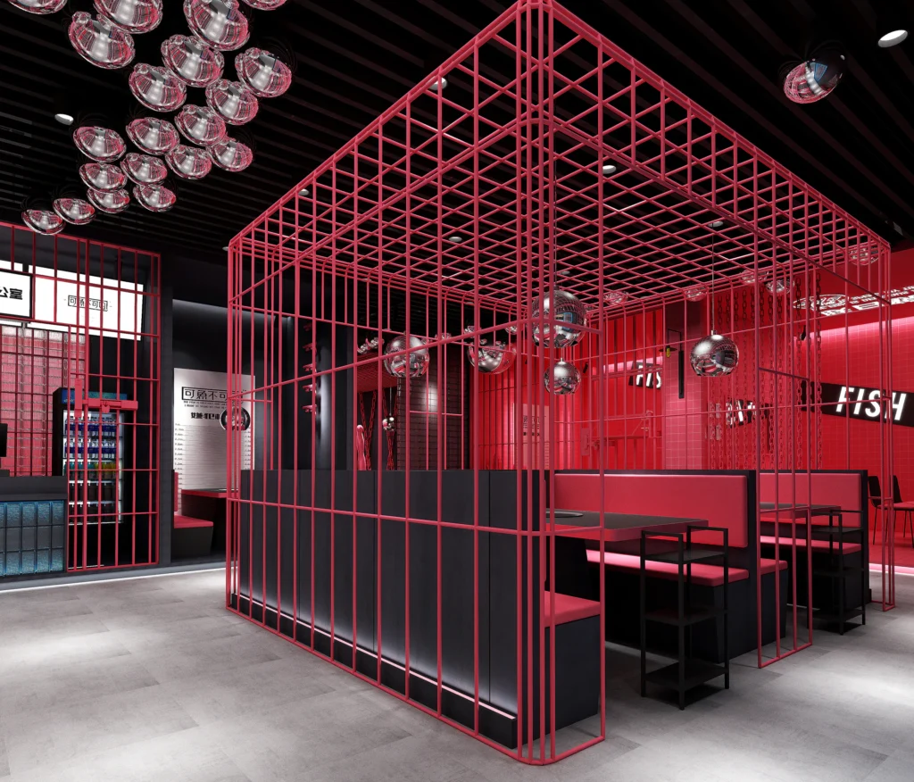 HOMESEE Prison Theme Grilled Fish Restaurant Interior Design restaurant interior case image 08