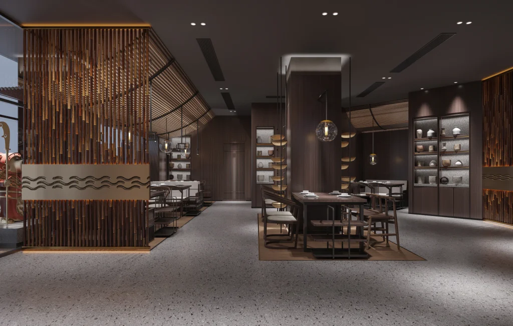 HOMESEE Spatial Shaping Chinese Restaurant Interior Design restaurant interior case image 03