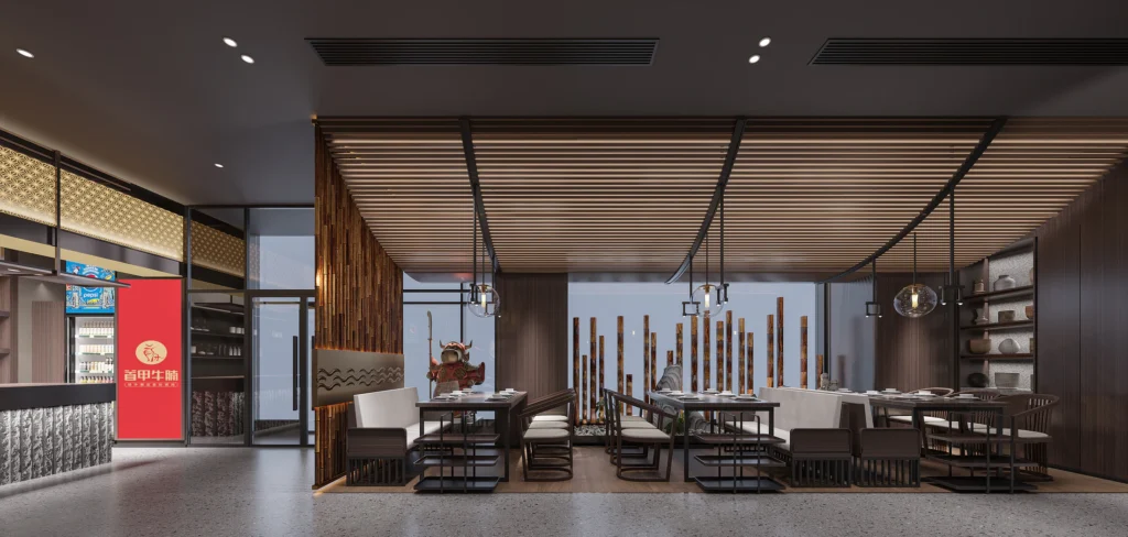 HOMESEE Spatial Shaping Chinese Restaurant Interior Design restaurant interior case image 04