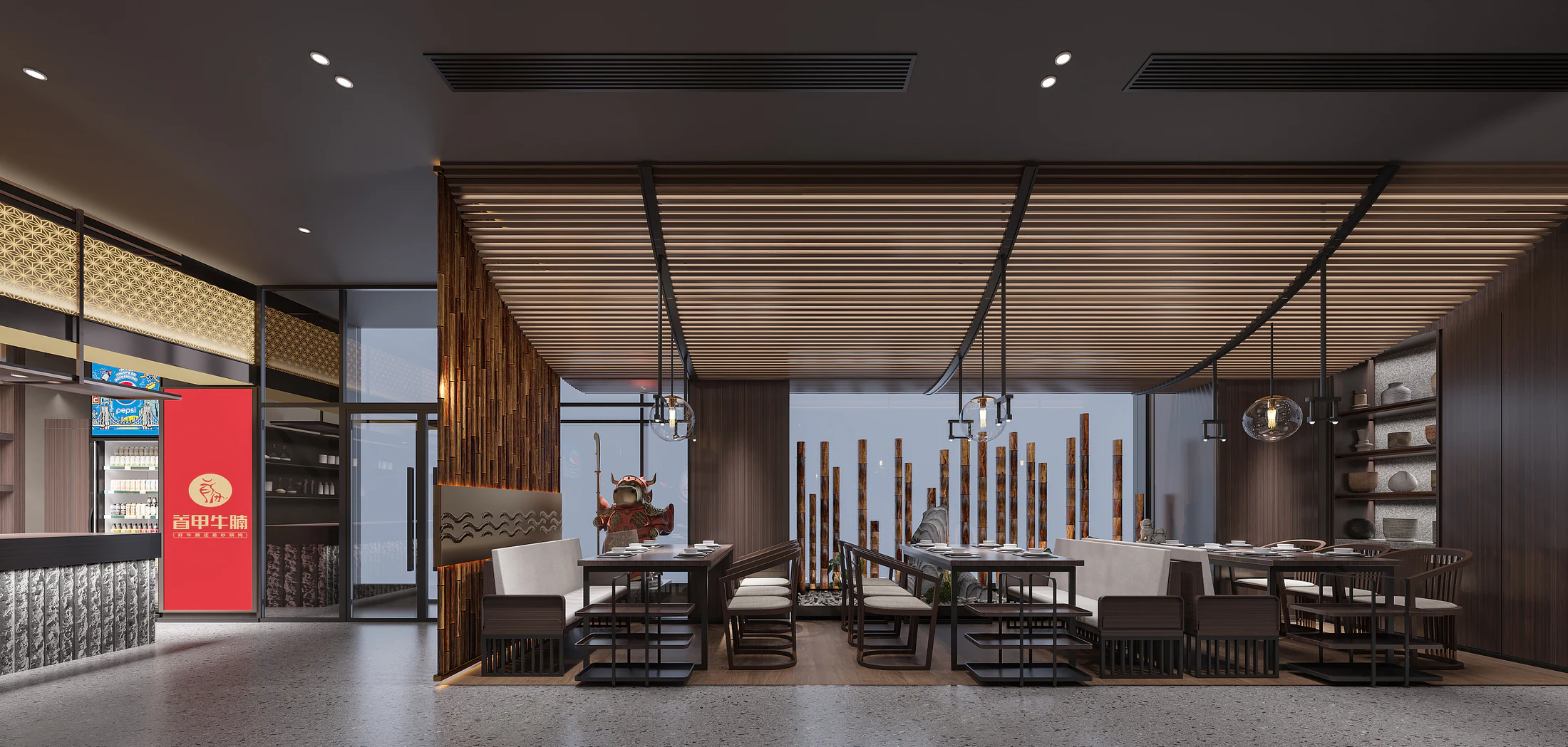 HOMESEE Spatial Shaping Chinese Restaurant Interior Design restaurant interior case image 04