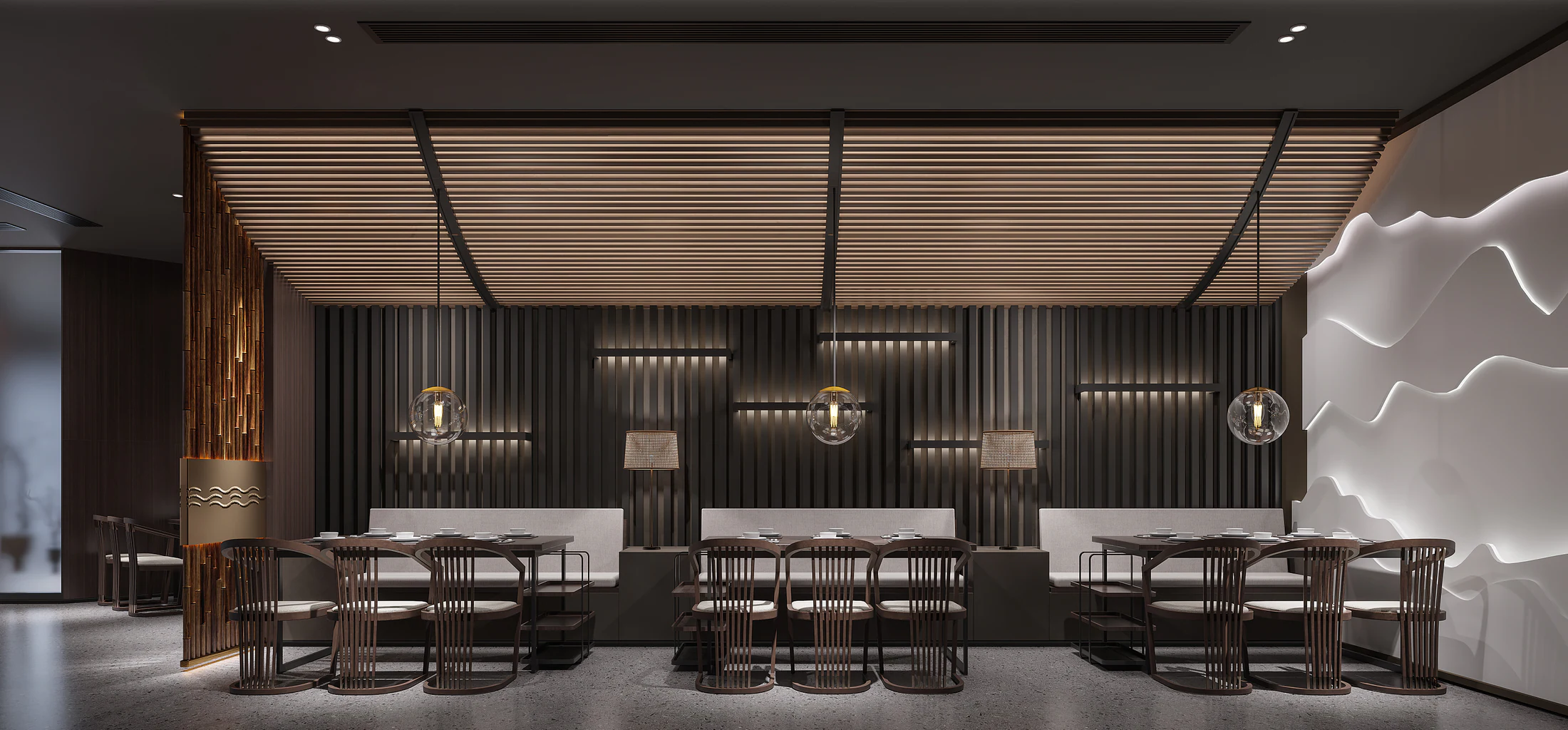 HOMESEE Spatial Shaping Chinese Restaurant Interior Design restaurant interior case image 05