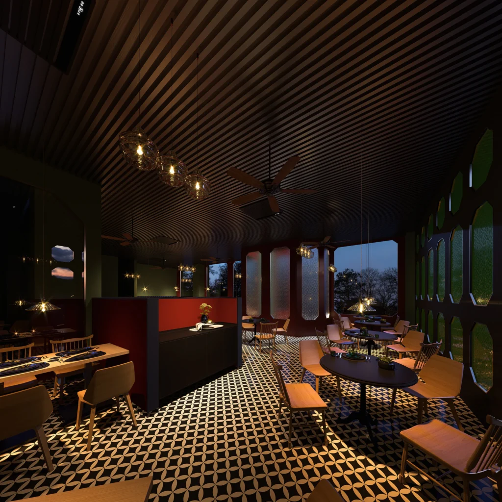 HOMESEE Poetic Chinese Restaurant Interior Design restaurant interior case image 02