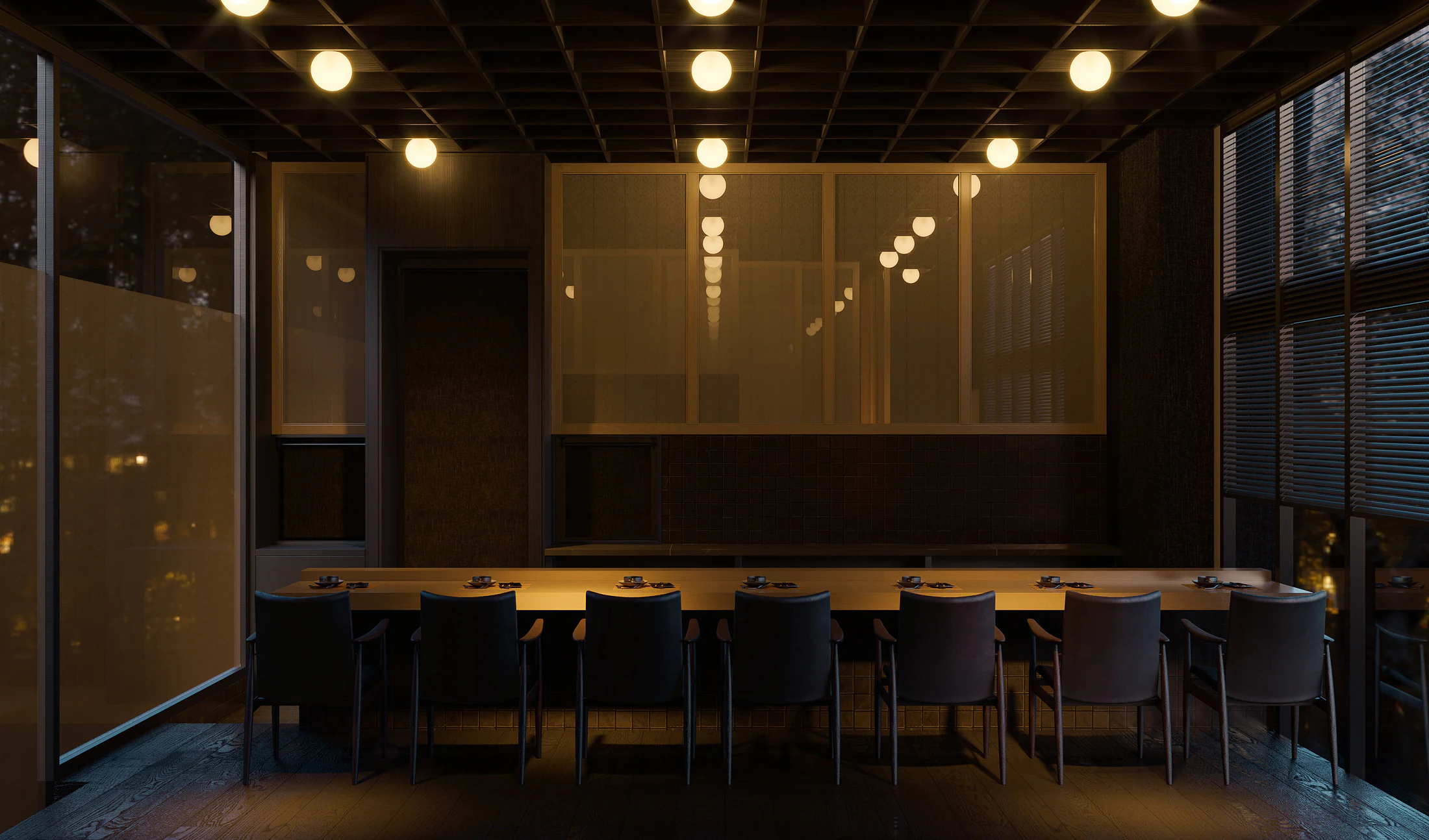 HOMESEE Poetic Chinese Restaurant Interior Design restaurant interior case image 05