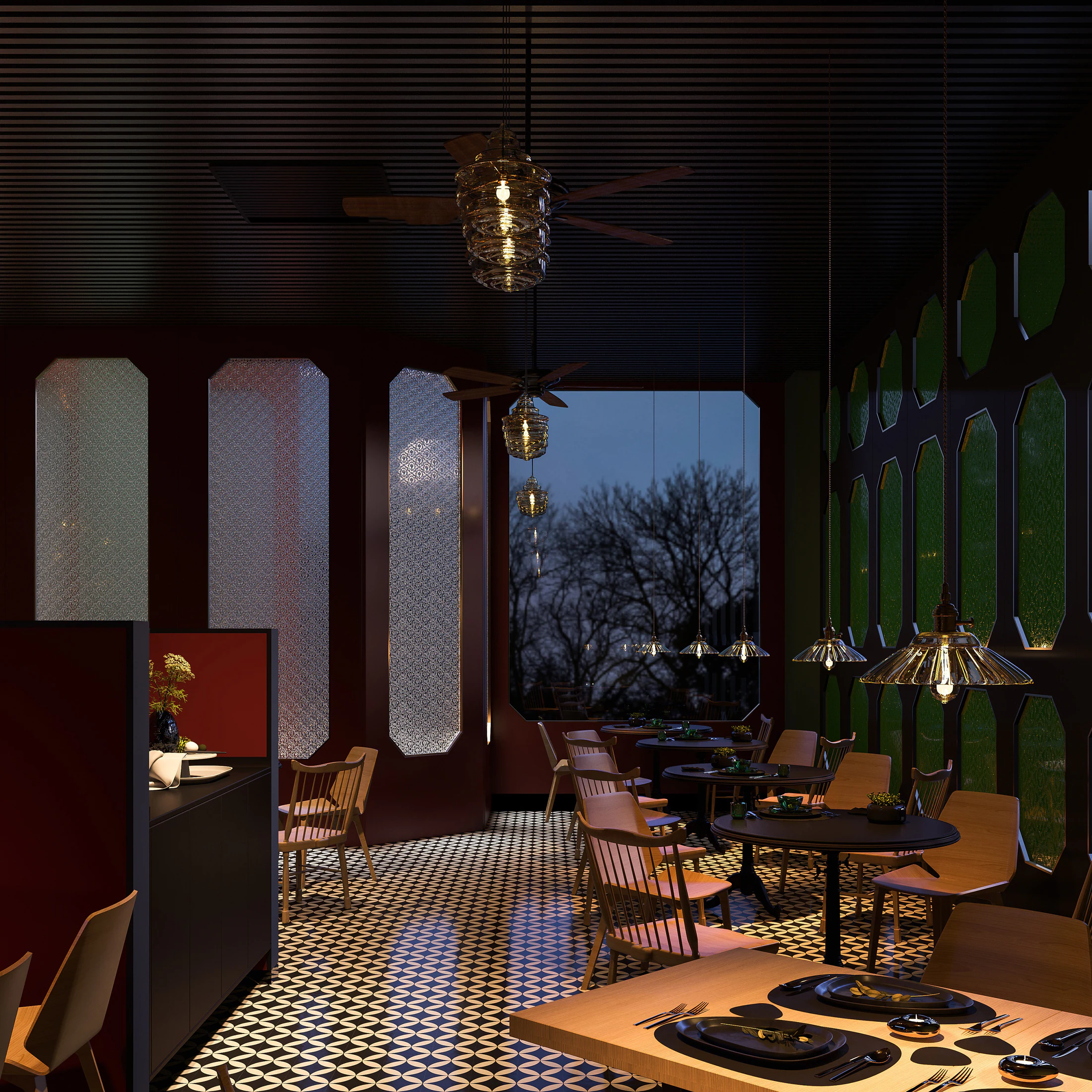 HOMESEE Poetic Chinese Restaurant Interior Design restaurant interior case image 06