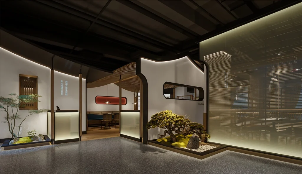 HOMESEE Warm Chinese Restaurant Interior Design restaurant interior case image 05