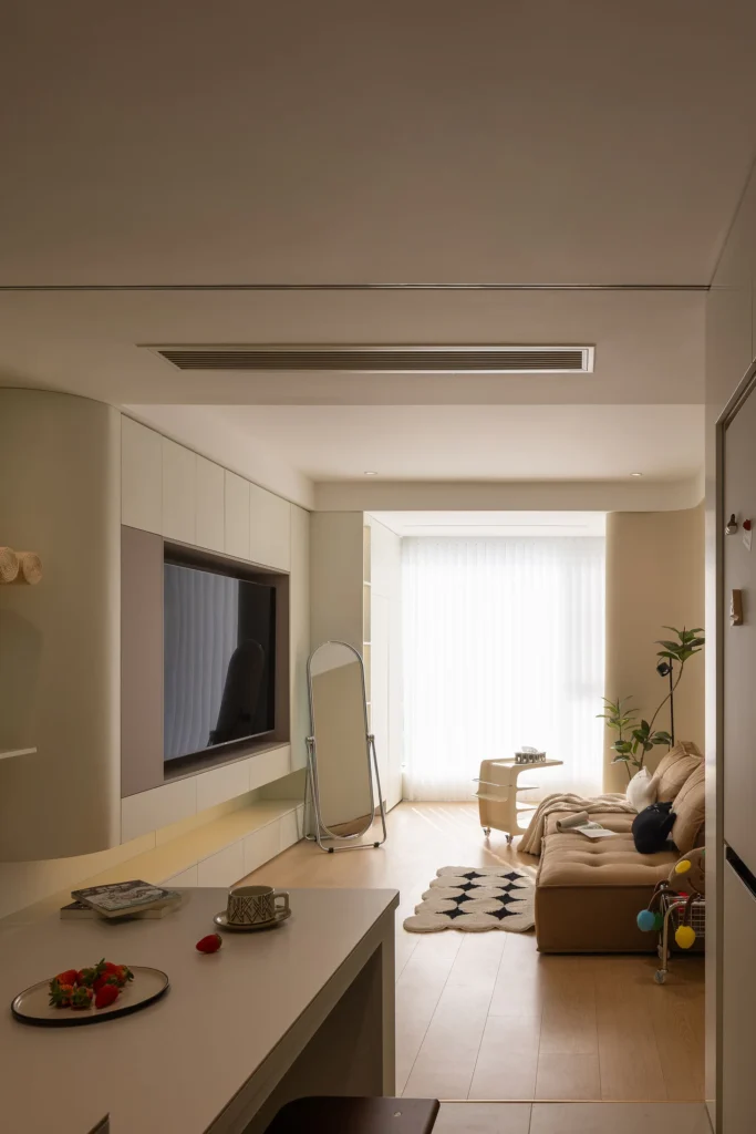 HOMESEE Sunshine City Tanyuan 80 sqm Cream Cat-Friendly Home Cream Interior Design case image 08