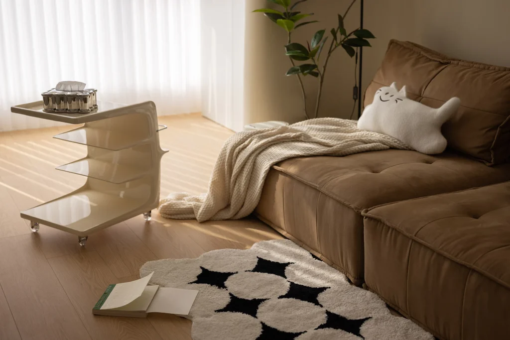 HOMESEE Sunshine City Tanyuan 80 sqm Cream Cat-Friendly Home Cream Interior Design case image 09