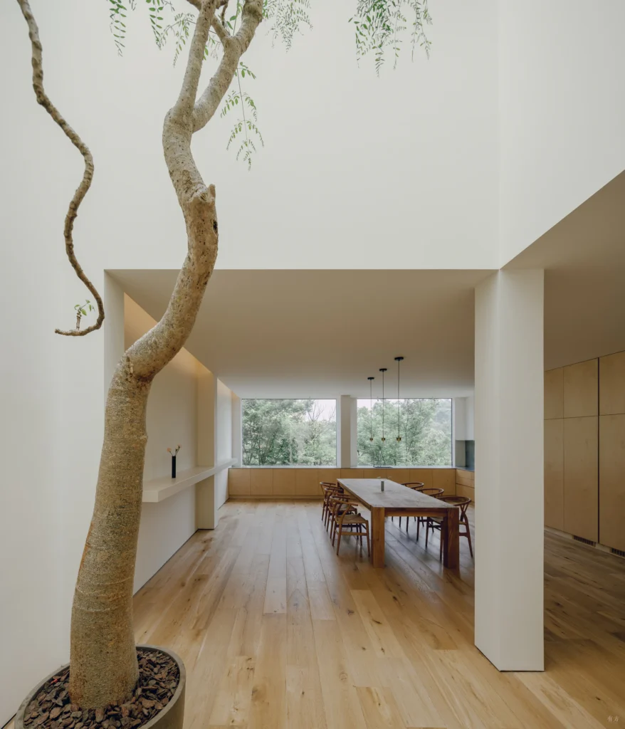 HOMESEE Villa 1199 Natural Wood Residence Interior Design Natural Wood Interior Design case image 02