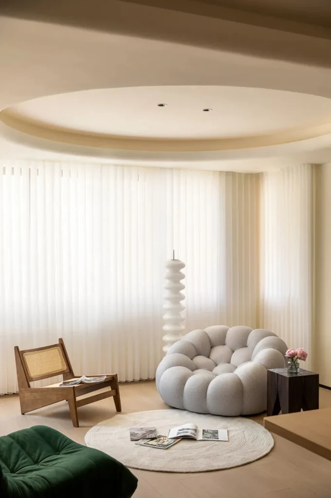 HOMESEE Jinhua Deshang Huating 140 sqm Natural Wood Residence Natural Wood Interior Design case image 06