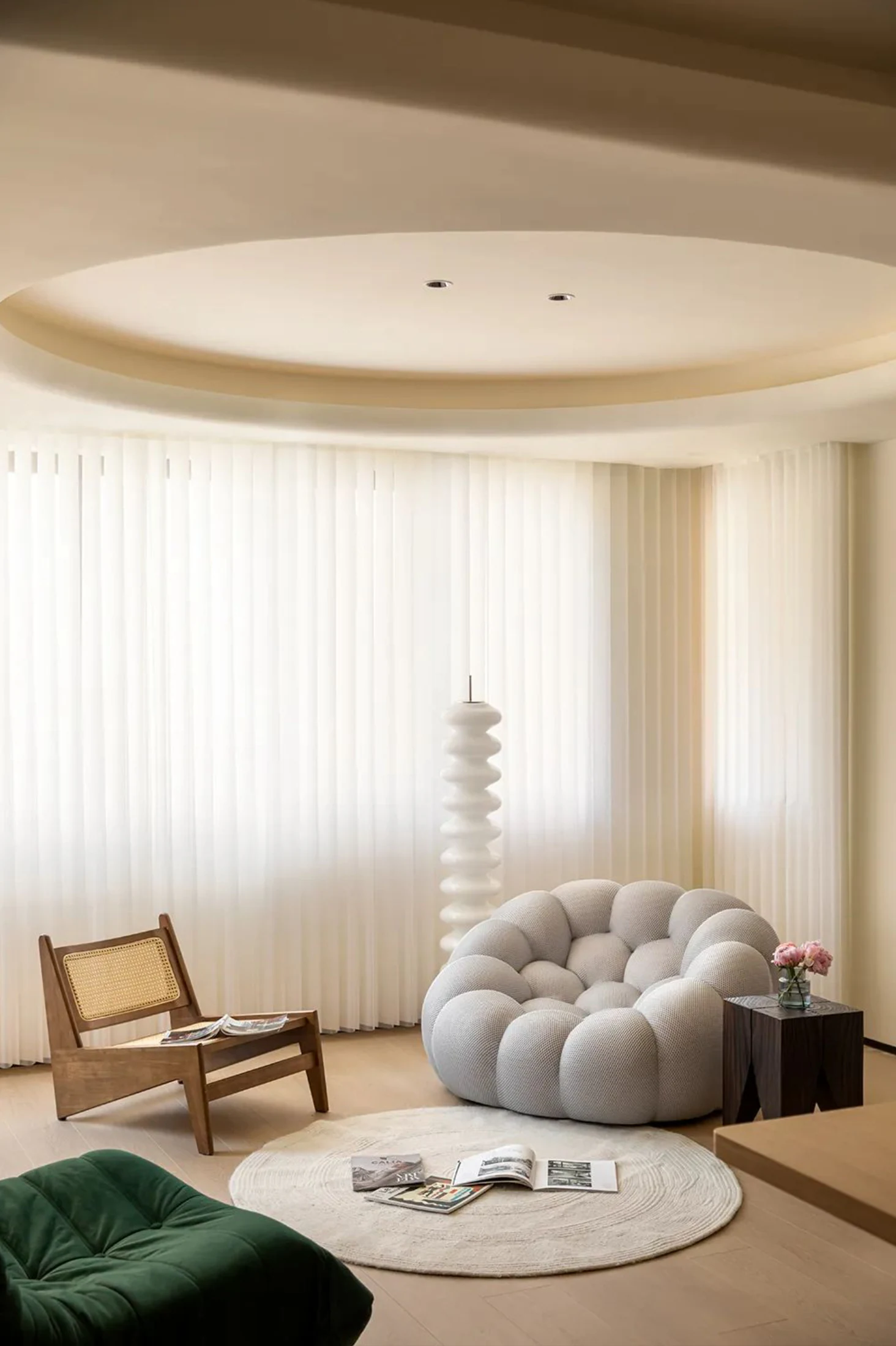 HOMESEE Jinhua Deshang Huating 140 sqm Natural Wood Residence Natural Wood Interior Design case image 06