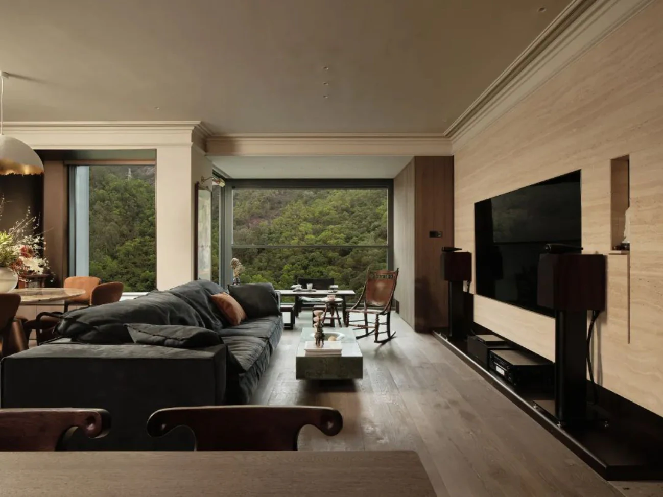 HOMESEE Shenzhen New World Coastal Mountain Oriental Residence Modern Oriental Interior Design case image 02
