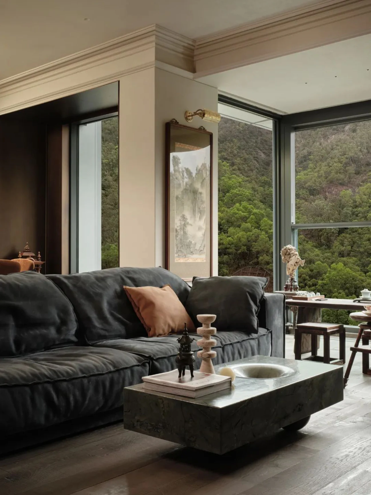 HOMESEE Shenzhen New World Coastal Mountain Oriental Residence Modern Oriental Interior Design case image 04