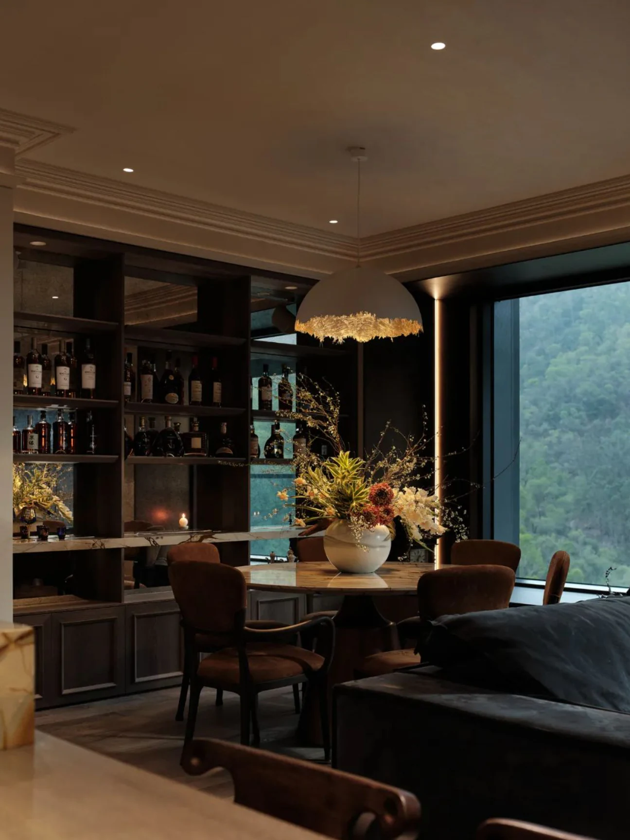 HOMESEE Shenzhen New World Coastal Mountain Oriental Residence Modern Oriental Interior Design case image 08