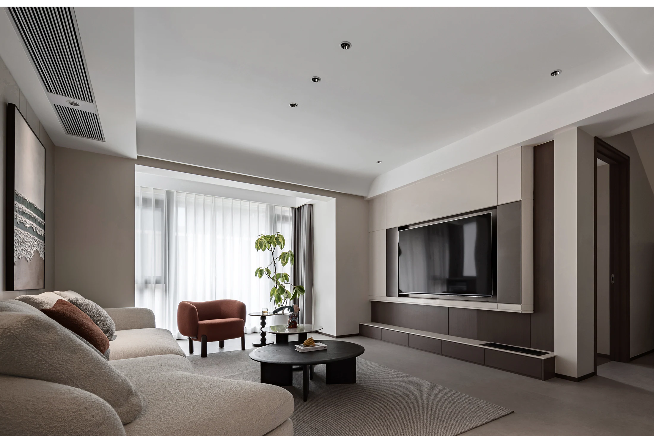 HOMESEE Yichang Yuejiangshan 145 sqm Duplex Residence Duplex Interior Design case image 04