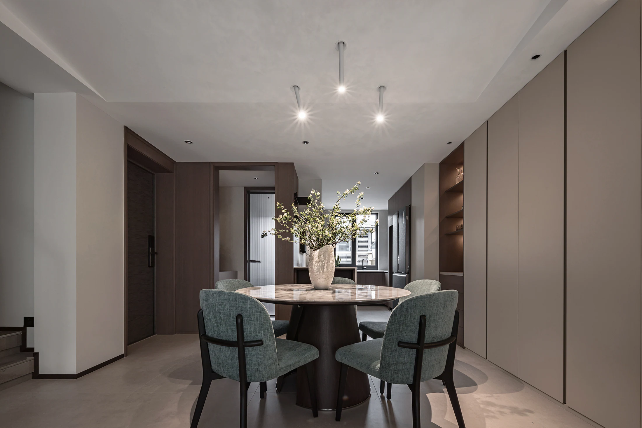HOMESEE Yichang Yuejiangshan 145 sqm Duplex Residence Duplex Interior Design case image 08