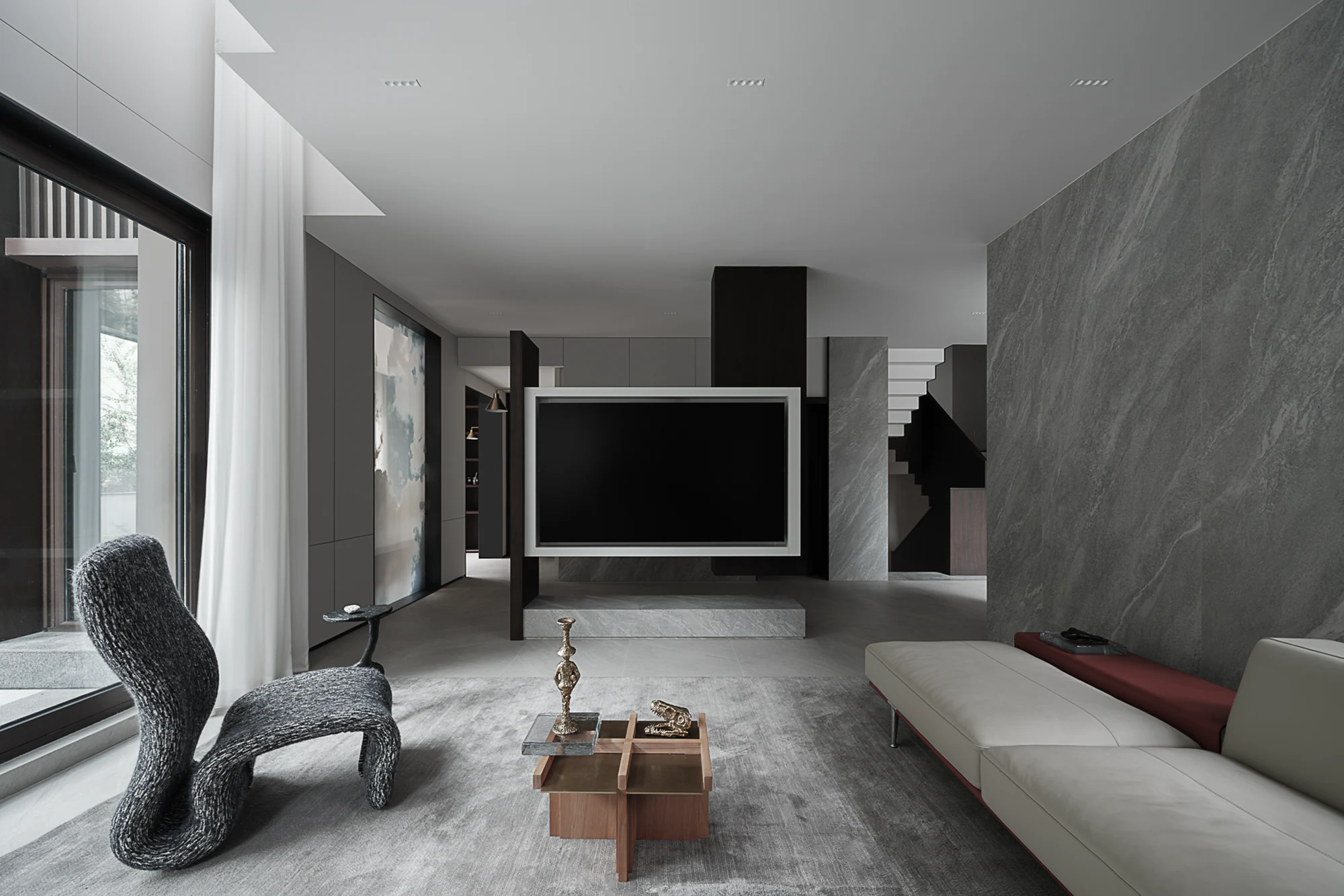 HOMESEE Jinke Jiuqu River Villa Residence Interior Design Villa Interior Design case image 04