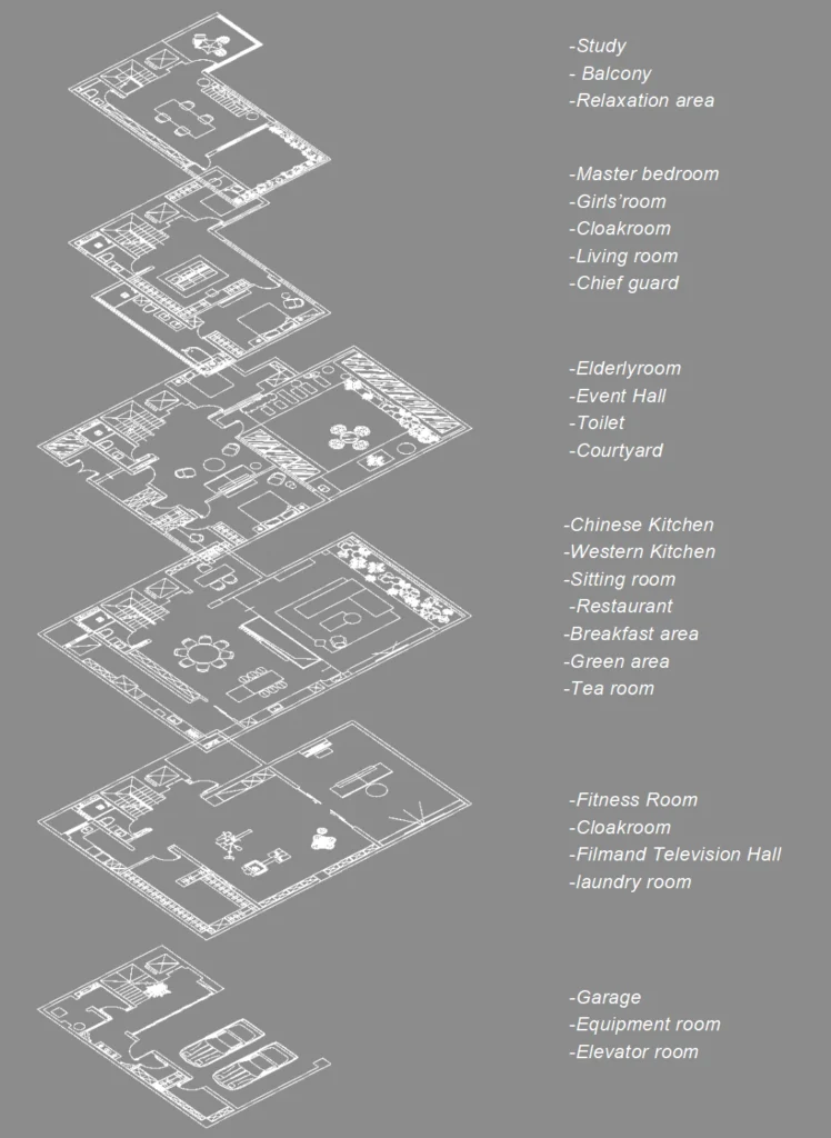 HOMESEE Beijing 700 sqm Spring Autumn Villa Interior Design Villa Interior Design case image 04