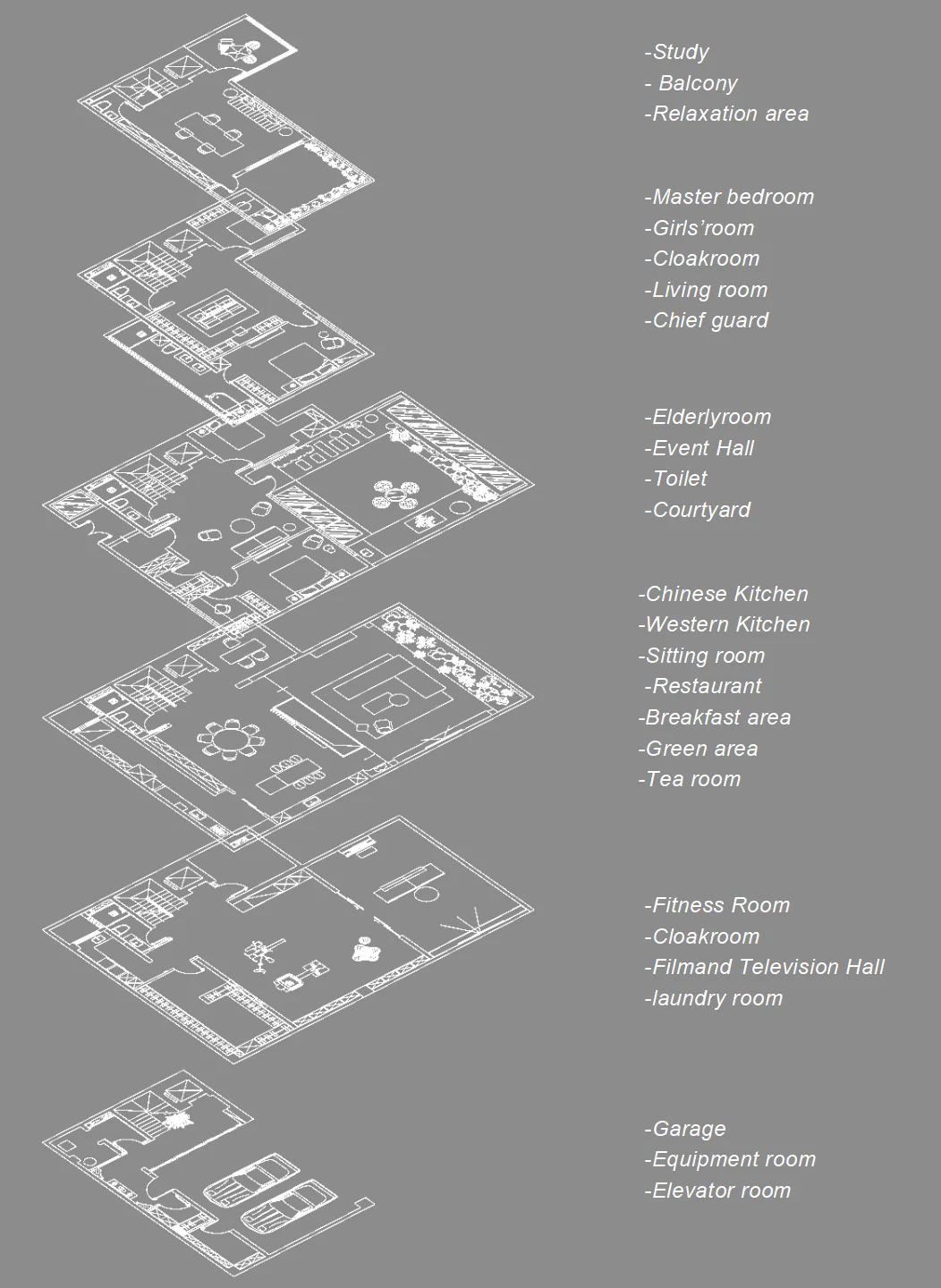 HOMESEE Beijing 700 sqm Spring Autumn Villa Interior Design Villa Interior Design case image 04