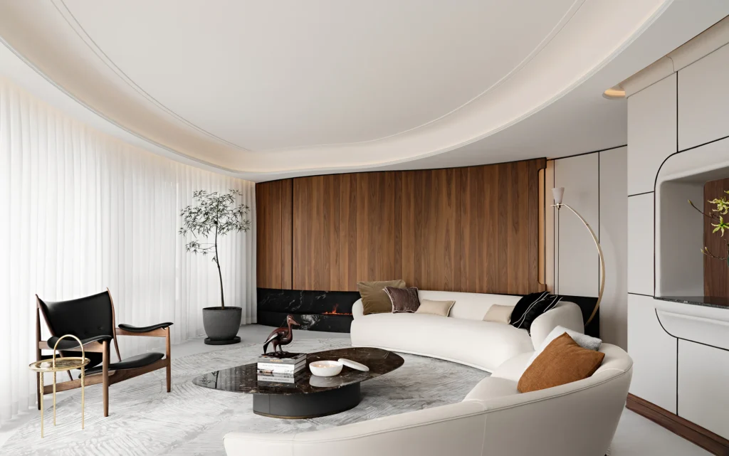 HOMESEE Shanghai Cuihu 361 sqm Luxury Large Apartment Interior Design Large Apartment Interior Design case image 05