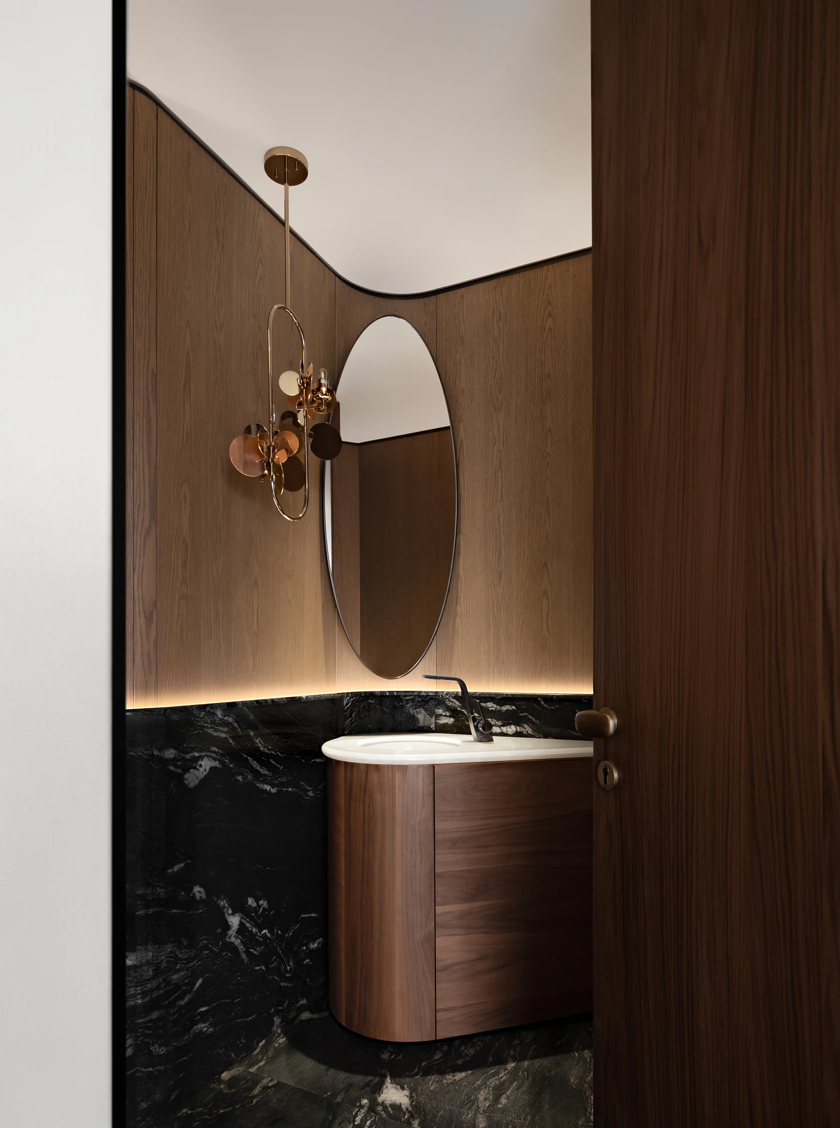 HOMESEE Shanghai Cuihu 361 sqm Luxury Large Apartment Interior Design Large Apartment Interior Design case image 08