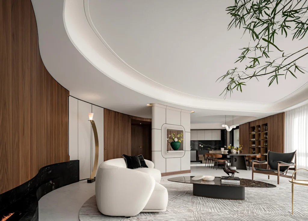 HOMESEE Shanghai Cuihu 361 sqm Luxury Large Apartment Interior Design Large Apartment Interior Design case image 10