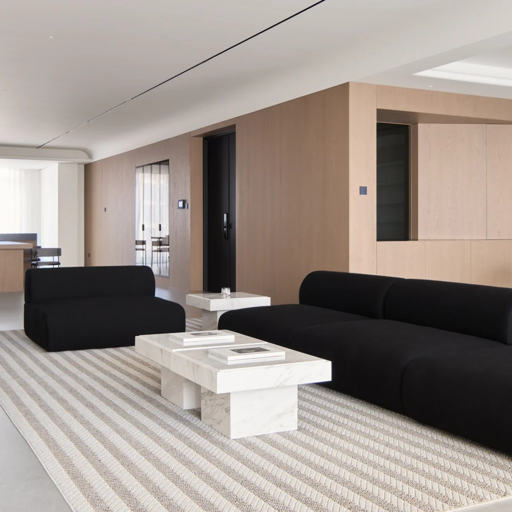 HOMESEE Blue Bay Shanglinyuan Large Apartment Interior Design Large Apartment Interior Design case image 02