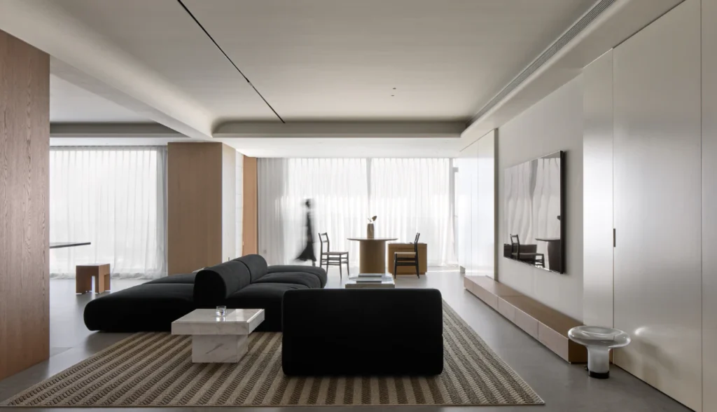 HOMESEE Blue Bay Shanglinyuan Large Apartment Interior Design Large Apartment Interior Design case image 03