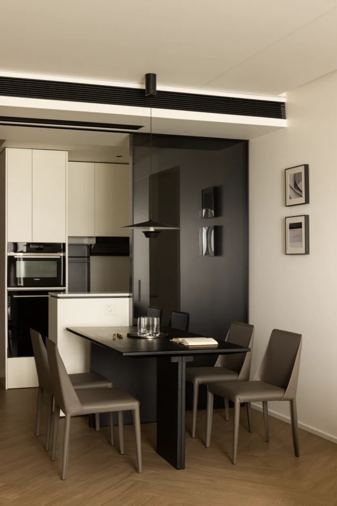 HOMESEE Taizhou 95 sqm Black and White Small Apartment Interior Design Small Apartment Interior Design case image 10